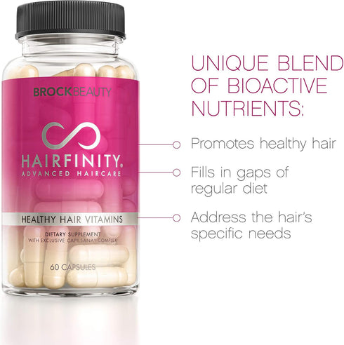Hairfinity Hair Vitamins - Scientifically Formulated with Biotin, Amino Acids, and a Vitamin Supplement That Helps Support Hair Growth - Vegan - 6...
