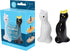 R&M International Black and White Pie Bird Vents, Set of 2...