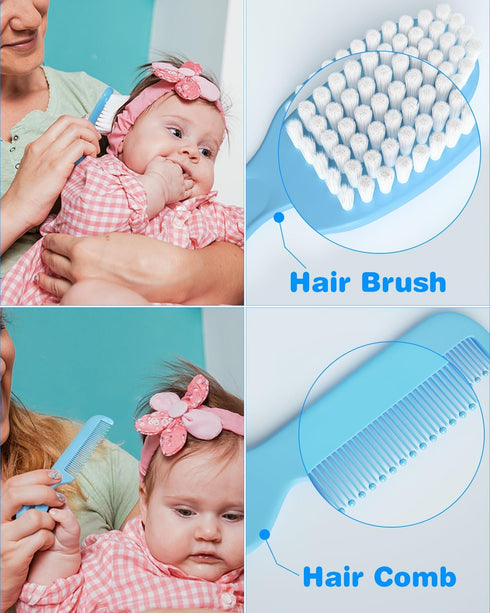 OTTOLIVES Baby Healthcare and Grooming Kit, 24 in 1 Baby Electric Nail Trimmer Set Newborn Nursery Health Care Set for Newborn Infant Toddlers Bab...
