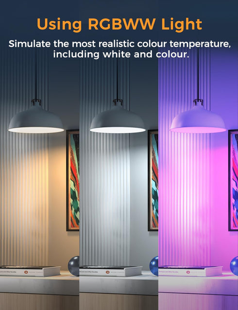 Refoss Smart WiFi Light Bulbs, A19 Light Bulb Works w/Apple HomeKit, Alexa&Google, App Control, Full Color Changing Dimmable LED Bulb, E26 Fitting...