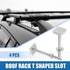 Car Roof Rack T Shaped Slot Bolt M6 W/Nuts Washer T Shaped Track Bolts Roof Rack Cargo Carrier Bolt Accessories Stainless Steel (Pack of 4)...