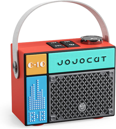 Retro Bluetooth Speaker, Portable Magic Cube Bluetooth Speaker with Clear Sound, Cute Wireless Speaker, Cyberpunk Accessories Decor for Office Roo...