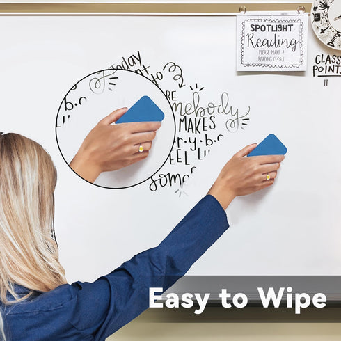 Fine Tip Dry Erase Markers - 12 Pack Purple Fine Point ThinWhiteboard Markers Bulk, Low Odor Dry Erase Markers for Office Classroom School White B...
