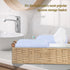 Round Paper Rope Storage Basket with Handle, Beige, 14.5in x 6.6in x 3.74in...