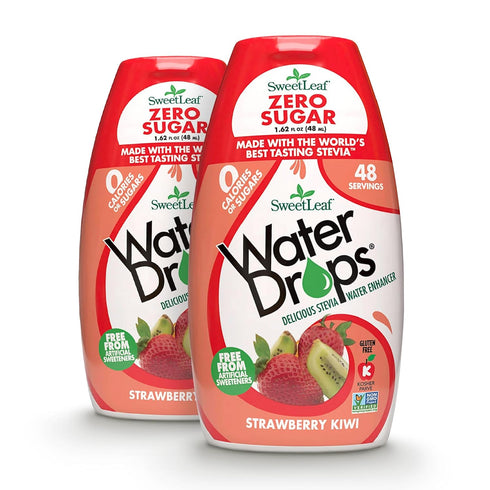 Sweetleaf Water Drops 1.62 fl.oz. Strawberry Kiwi (2 pack)...