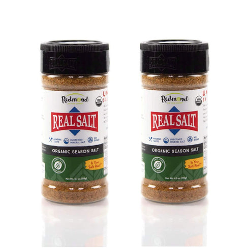 Redmond Real Sea Salt - Natural Unrefined Organic Gluten Free, Seasoning Shaker (2 Pack)...