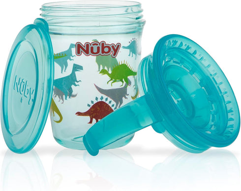 Nuby Tritan No Spill 2 Handle 360 Degree Printed Wonder Cup, Prints May Vary, 1pk...