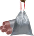 Small Drawstring Trash Bags 4 Gallon 45 Count Tear-Free Gray Individual Unscented Small Garbage Bags Separated Unscented for Bathroom Kitchen...