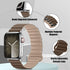 HITZEE Compatible with Apple Watch Band 49mm 45mm 44mm 42mm 42mm 41mm 40mm 38mm, Double Sided Silicone Magnetic Band Compatible for Apple Watch Ul...