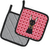 Caroline's Treasures BB5315PTHD Doberman Pinscher Pair of Pot Holders Kitchen Heat Resistant Pot Holders Sets Oven Hot Pads for Cooking Baking BBQ...