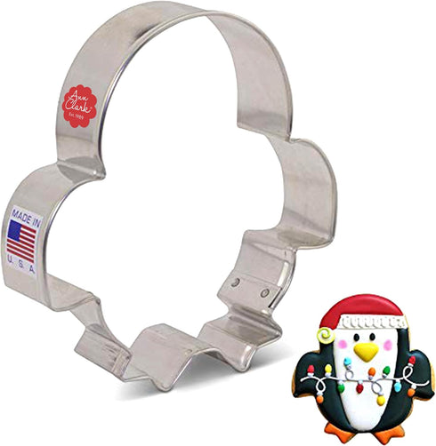 Cute Penguin Cookie Cutter, 4" Made in USA by Ann Clark...