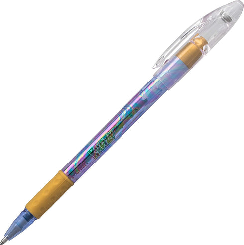 Pentel Krazy Pop Iridescent Gel Pen, (1.0mm) Bold line, Blue & Gold Ink (K91-DXC)...