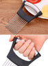 Onion Cut Tomato Slicer Lemon Handy Kitchen Slicing Tool With 10 Even Prongs For Onion Lemon Potato Tomato Slices And Can Be Used To Assist In Cut...