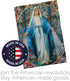 Our Lady of Grace Home Banner Wall Art Patio Lawn Porch Room Small Flag Outdoor Tapestry Yard Sign Catholic Gift Jesus Easter Religious Christian ...