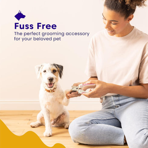 Dudi Pet Nails Clippers for Cats and Nail File - Cat Nail Trimmers with Lock Guard - Razor Sharp Grooming Clipper Trimmer Blades for All Breed Siz...