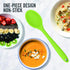 2 Pcs Silicone Spoons for Cooking Heat Resistant, Hygienic Design Cooking Utensi Mixing Spoons for Kitchen Cooking Baking Stirring Mixing Tools (G...