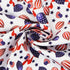 American Flag Fabric Squares 20x20 Inch, 5PCS 4th of July Fabric Red Blue White Star Stripe Flag Balloon Love Patchwork Sewing for DIY Crafts Supp...