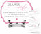 Pink Diaper Party Game Set, 50 Pcs Diaper Raffle Tickets, 1 Wooden Sign & 1 Iron Stand, Gender Neutral Baby Shower Game Kit for Boys & Girl, Newbo...