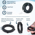 Morvat 30 Rubber Washers & 2 Rolls PTFE Teflon Plumbing Tape for Garden Hose, Water Pipes & Faucet Fittings, Leak Free Seal Plumbers Tape, Waterpr...