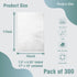 Bell Marque White Dinner Napkin-300 2-Ply White Dinner Napkins, 0.1" Height, 17" width, 15" Length (Pack of 300)...