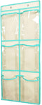 Over The Door Shoe Organizer Hanging Narrow Closet Door Shoe Storage Large Clear Pockets Chart (6 POCKETS)...
