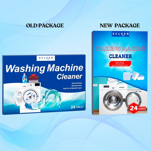 Washing Machine Cleaner and Deodorizer Tablets 24 pack, Washer Cleaner for High-Efficiency He Washers Top Load, Deep Cleaning supply for laundry w...