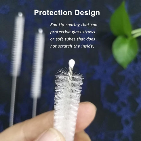 Straw Cleaner Brush Extend 12 inch, Extra Wide 12mm diam Pipe Cleaners, Extra Long Straw Brush for Sippy Cup, Water Bottle and Tubes, Drinking Str...