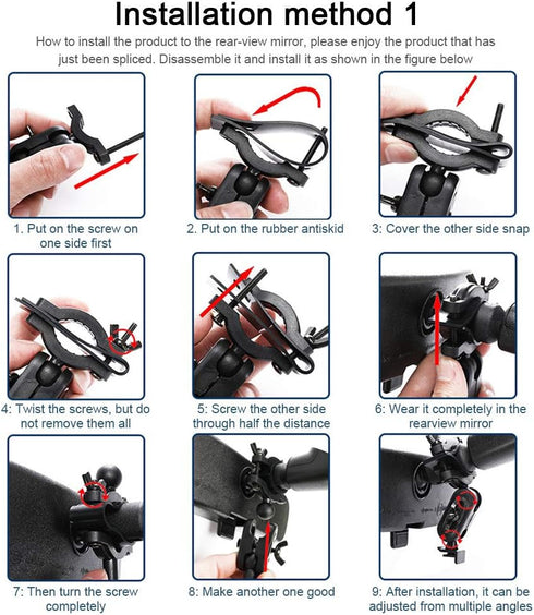 Dash Cam Mount, Car Interior Holder Camera Bracket Universal Dash Cam Mount Holder Dash Camera Rear View Mirror Mount Holder Kit Suit for Most Das...