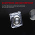 DaierTek 19mm PC Power Push Button Switch Cover Safety Guard Plastic Transparent Cap Protector for 3/4" Mounting Dia. Pushbutton Artists Light Box...