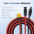 Solar to XT60 Adapter Cable Solar Extension Charge Cable for Power Stations Solar Generators (12FT 12AWG)......