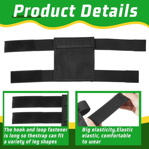 2 Pcs Security Ankle Wallet Pouch Black Ankle Wallet Stealth Wallet Tactical Wallet Nylon Leg Wallet Unisex Leg Strap Pocket for Credit Cards Trav...
