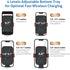 SOOPII Wireless Car Charger Mount, 15W Qi Fast Charging, Auto-Clamping,2 Styles Air Vent Phone Holder Included, Compatible with iPhone15/14/13/Pro...