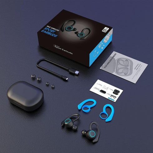 True Wireless Earbuds Bluetooth 5.3 Earphone, Touch Control with Charging Case, IPX7 Waterproof Stereo Headphone,Long Battery Life Headset Premium...