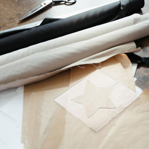 EXCEART Quilting Template Clear Acrylic Star Shaped Sewing Stencil Reusable Quilting Template Rulers for DIY Embroidery Patchwork...