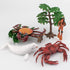 Ocean Sea Marine Animal Figure Toys Playsets 4 PCS Diver White Whale Crab Sally Crab Model Toy Desktop Decoration Collection Party Favors Toys for...