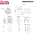 CNLINKO 5A Male Socket Plug M16 9PIN Audio Connector Waterproof, Panel Mount Ethernet Signal Connector, Solder Wire to Board Connector for Indoor ...