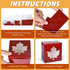AnyDesign 24Pcs Fall Treat Boxes 4 Colors Cardboard Box with Maple Leaf Shape Window Autumn Thanksgiving Paper Gift Container for Cookie Goodie Ca...