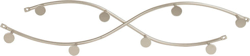 Spectrum Diversified Sweep Wall-Mount, 8-Hook Double Entryway, Closet Bathroom & Kitchen Storage, Home Decor Hat & Coat Rack for Organization, Sat...