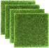 4 Packs Fake Grass for Crafts Artificial Garden Grass for Dollhouse 6 X 6 Inches Miniature Ornament Garden Dollhouse DIY Grass...