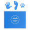 Ink Pad, 5x4'' Washable Non-Toxic Ink Stamp Pad for Baby Footprint Handprint, Sky Blue...