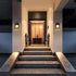 Solar Sconce Lights - Outdoor Solar Lights Porch Lightspatio Wall Light Fixture Human Body Sensor Lighting from Dusk to Dawn 3 Modes for Terraces,...