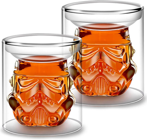 Creative Whisky Sobriety Glasses, Flask Carafe, Whiskey Carafe for Wine, Bourbon, Liquor, Vodka, Scotch, 150ml Gifts for Men, 2 pcs…...