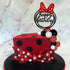 Black Red White Ball Cake Toppers Boho Cake Decorations Polka Dot Bow Cake Topper for Baby Shower Girl Happy Birthday Party Mouse Cake Decoration ...