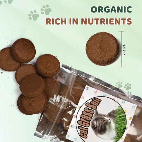 Organic Potting Soil for Indoor Cat Grass, Great Seedling Soil for Wheat Grass, bermuda, catnip, and All Indoor Herb Plants...