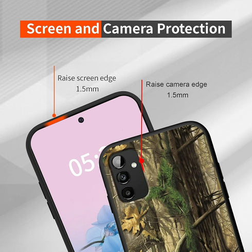 Rossy for Samsung Galaxy A14 5G Phone Case for Samsung A14 5G Case with Camouflage Tree Pattern for Women Men Slim Soft TPU Silicone Shookproof Pr...
