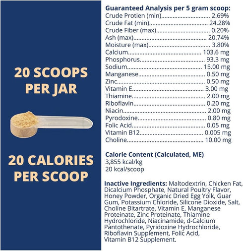 Under the Weather Ready Cal Powder for Cats | High-Calorie, Weight Gainer, Appetite Stimulant, Energy Booster Pet Supplement | 8 Ounces...