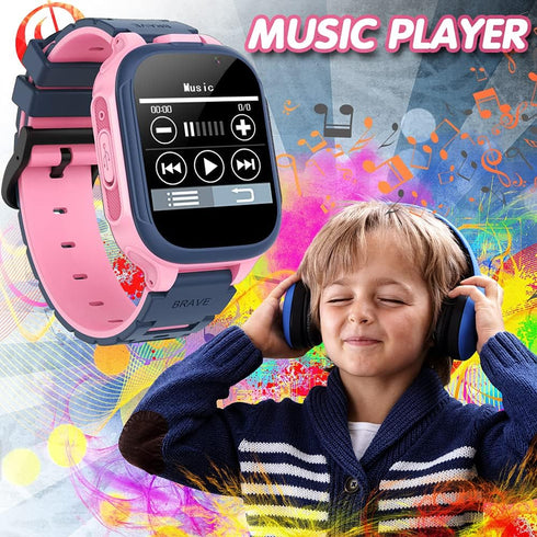 OVV Smart Game Watch for Kids, Kids Smart Watch with 14 Puzzle Games 1.44" HD Touch Screen Music Player Camera Video Recorder Alarm Clock Pedomete...