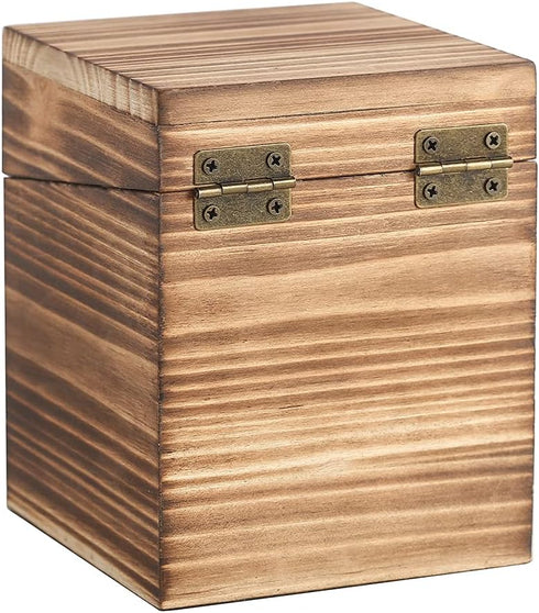 Wood Rustic Trading Deck Box Cards Cards Sports Storage Organizer Boxes Holder Compatible With PM TCG Card Box...