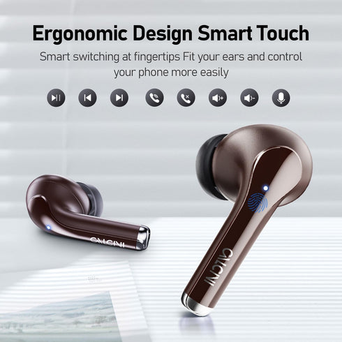 CALCINI Wireless Earbuds, Bluetooth Headphones 5.3 with LED Power Display Charging Case,True Wireless Earphones Deep Bass Stereo Sound TWS Microph...