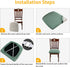 Stretch Jacquard Chair Seat Covers Set of 4, Removable Washable Dining Chair Covers Anti-Dust Dining Room Chair Covers Seat Cushion Slipcovers (4,...